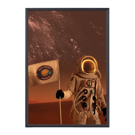 Astronaut at Mars Poster