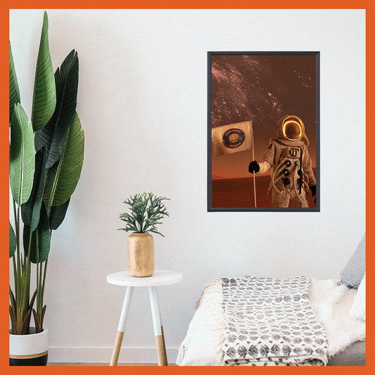 Astronaut at Mars Poster