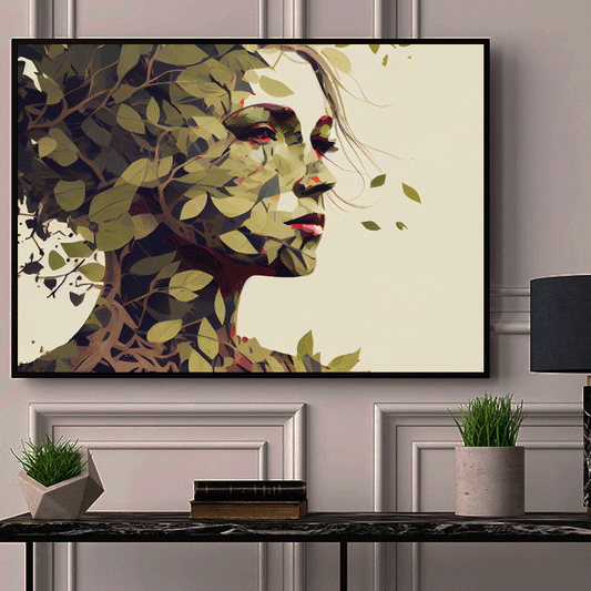Leaf Lady Abstract Posters
