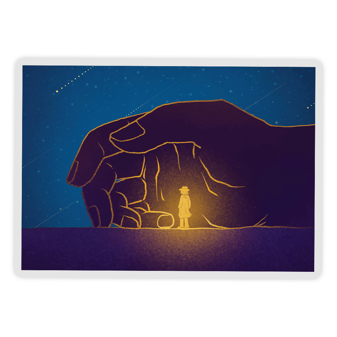 Glowing Hand | Wall Poster