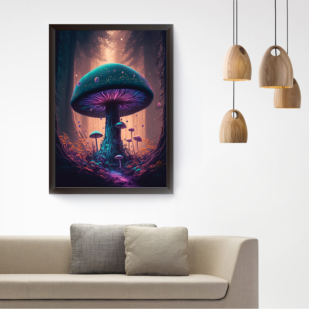 Colorful Mushroom Grove | Wall Poster