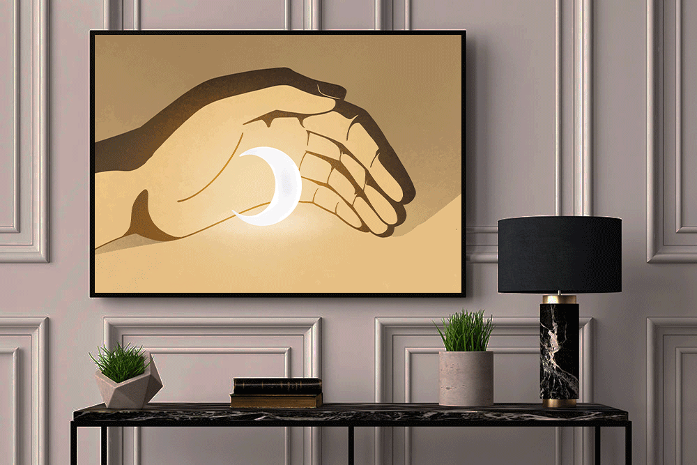 Moonlit Hand | Wall Poster