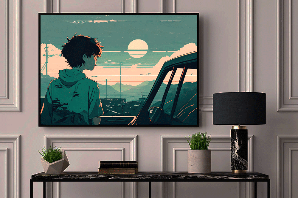 Anime Sunset View | Wall Poster