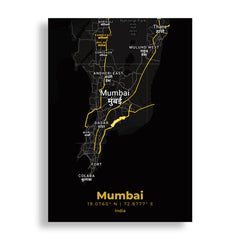 Mumbai Map | Wall Poster